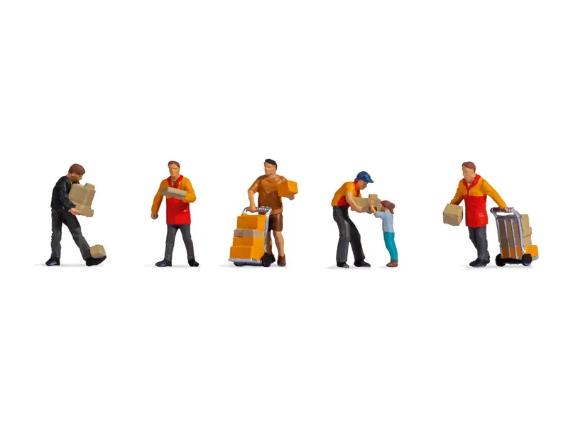 Noch 15069 - Figure Set - Parcel Deliverer (Ho Scale) 1