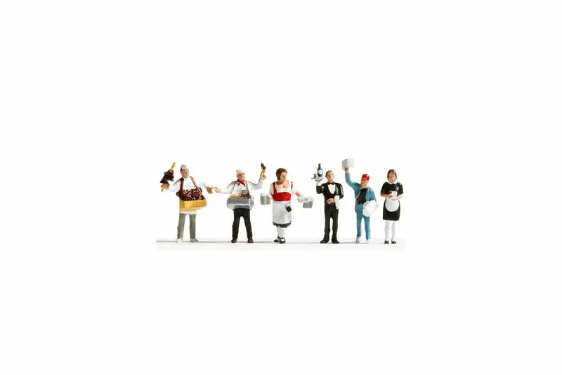 Noch 15070 - Figure Set - Service Staff (Ho Scale) 1