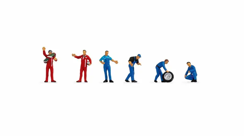 Noch 15107 - Figure Set - Racing Drivers And Mechanics (Ho Scale) 1