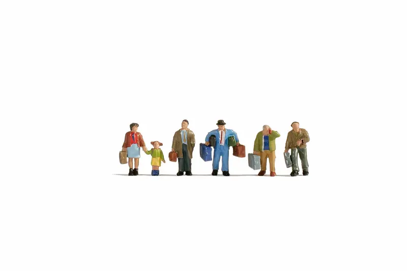 Noch 15224 - Figure Set - Passengers With Luggage (Ho Scale) 1