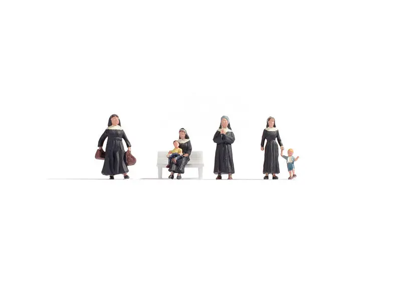 Noch 15400 - Figure Set - Nuns (Ho Scale) 1