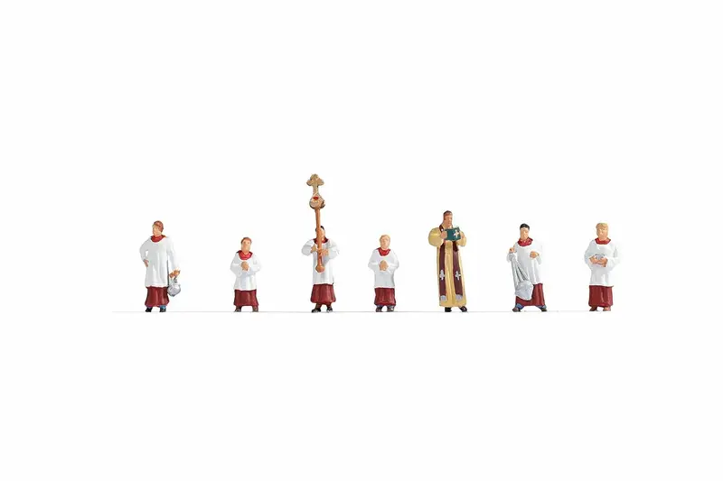 Noch 15410 - Figure Set - Priest And Altar Servers (Ho Scale) 1