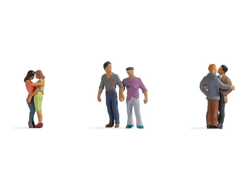 Noch 15511 - Figure Set - Same-Sex Couples (Ho Scale) 1