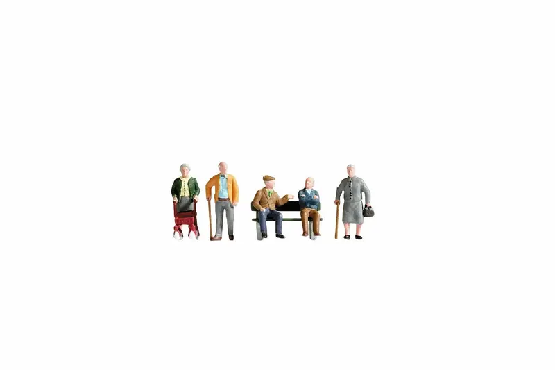 Noch 15551 - Figure Set - Senior Citizens (Ho Scale) 1