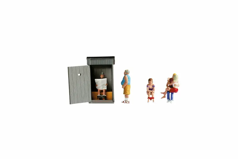 Noch 15560 - Figure Set - Toilet Stories (Ho Scale) 1