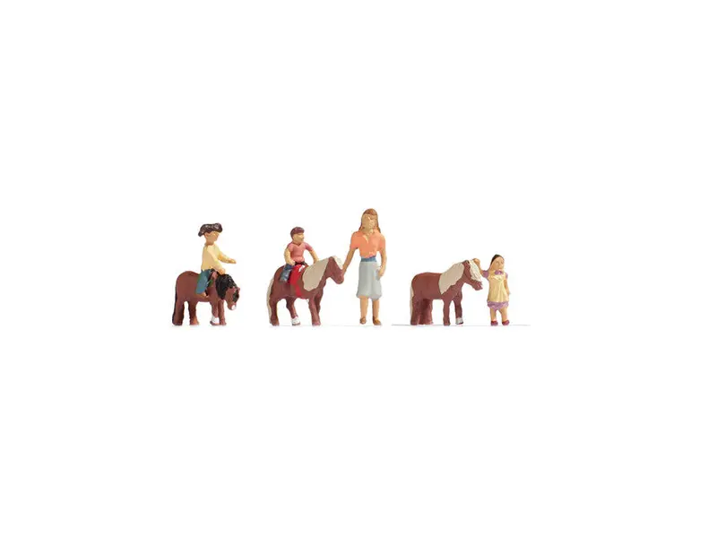 Noch 15635 - Figure Set - Pony Riding (Ho Scale) 1