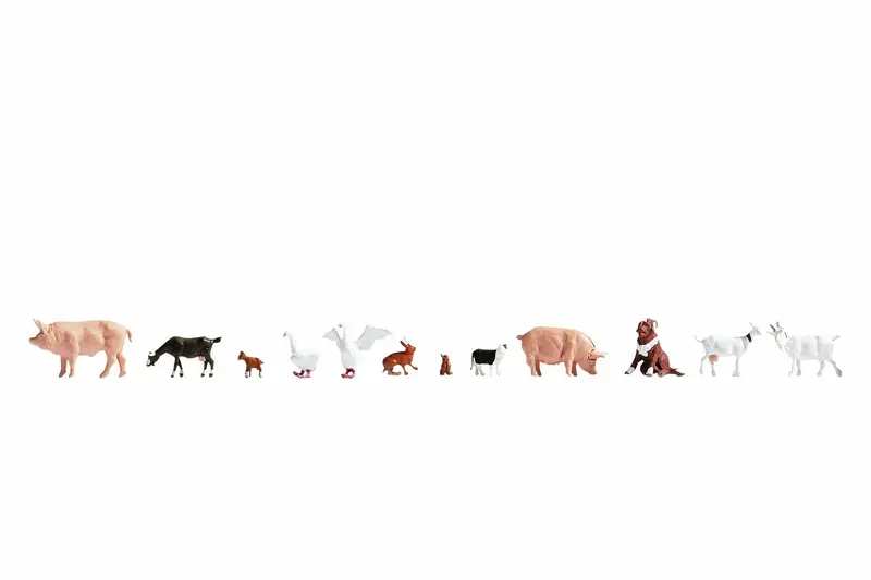 Noch 15711 - Figure Set - Farm Animals (Ho Scale) 1