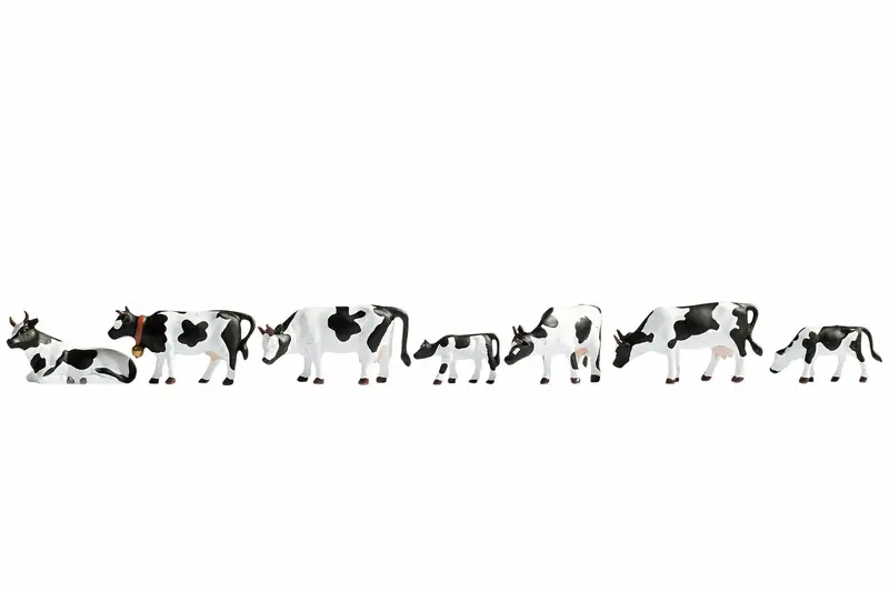 Noch 15721 - Cows - Black/White (Ho Scale) 1