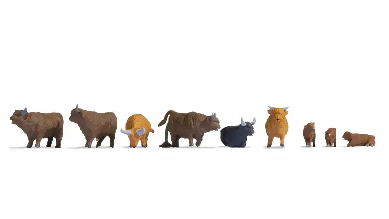 Noch 15728 - Figure Set - Highland Cattle (Ho Scale) 1