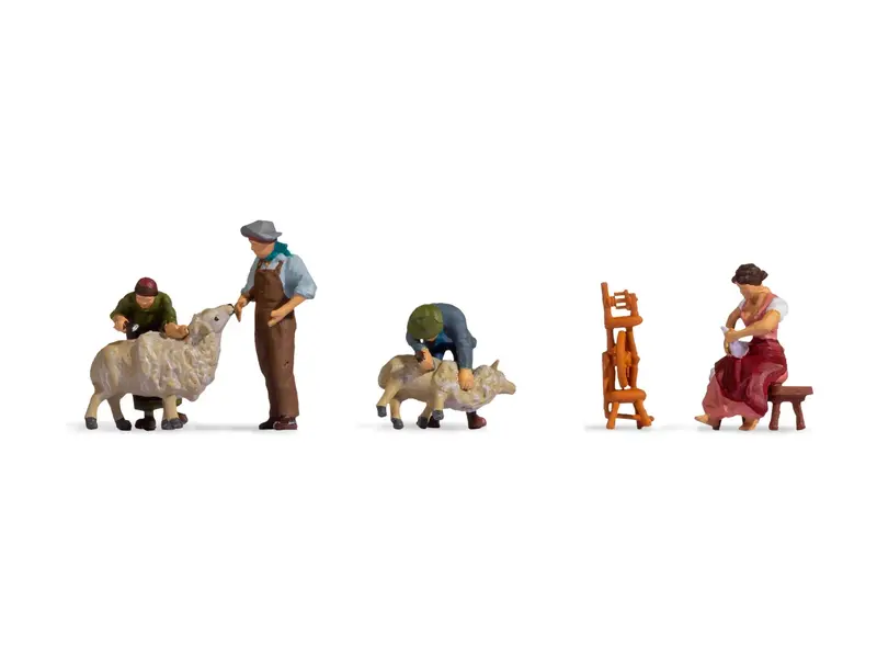 Noch 15751 - Figure Set - Shearing Sheep (Ho Scale) 1