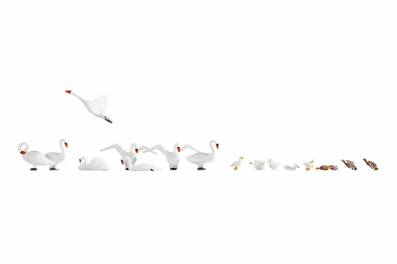 Noch 15774 - Figure Set - Swans And Ducks (Ho Scale) 1