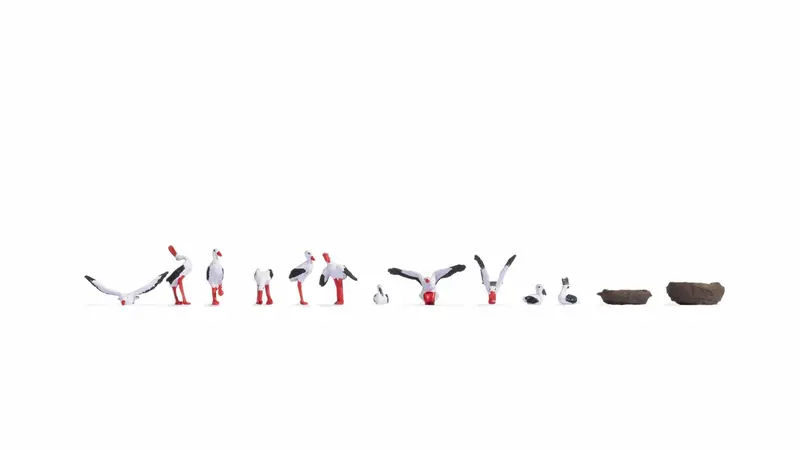 Noch 15776 - Figure Set - Storks (Ho Scale) 1
