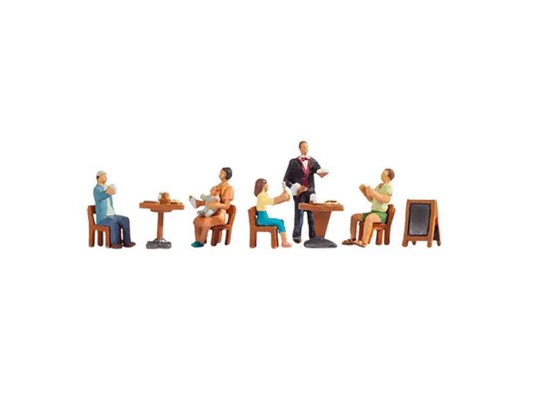 Noch 15838 - Figure Set - Restaurant (Ho Scale) 1