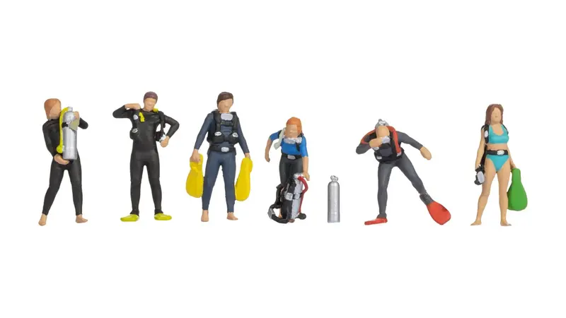 Noch 15848 - Figure Set - Divers (Ho Scale) 1