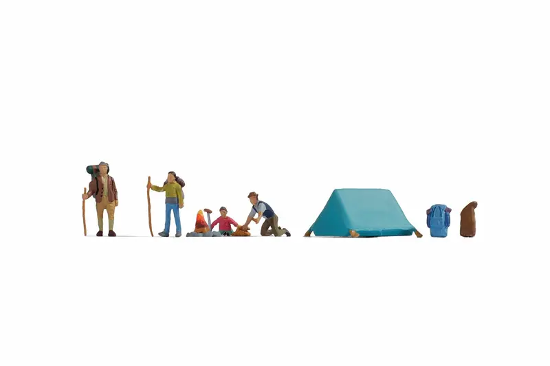 Noch 15876 - Figure Set - Camping (Ho Scale) 1