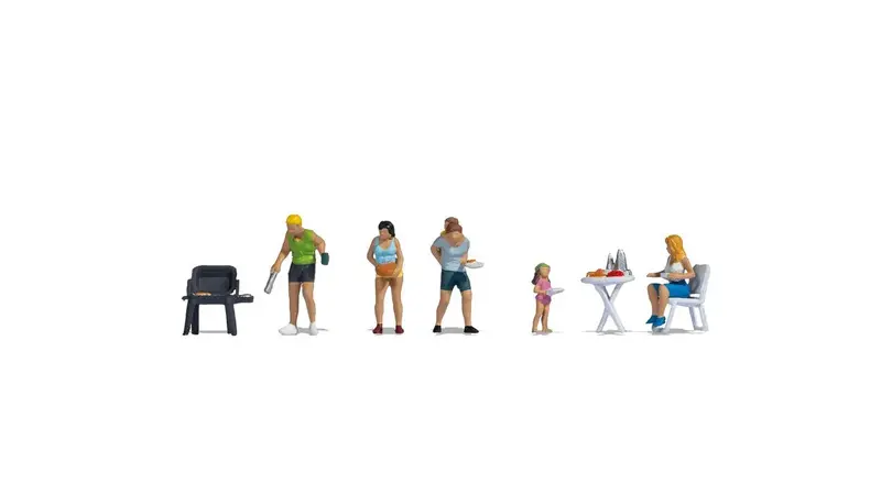Noch 15881 - Figure Set - People Camping (Ho Scale) 1