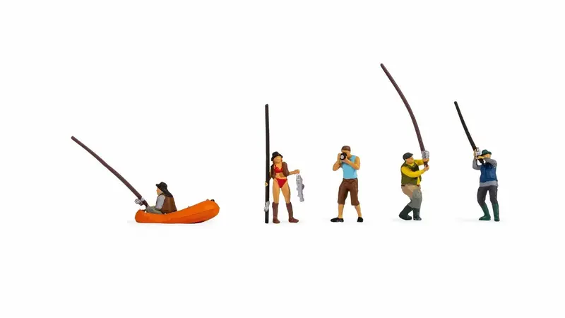 Noch 15891 - Figure Set - Fishermen (Ho Scale) 1