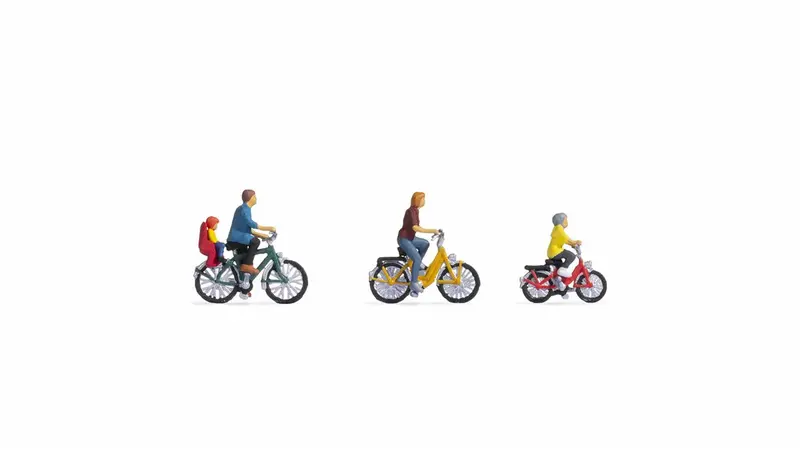 Noch 15909 - Figure Set - Family On A Bike Ride (Ho Scale) 1