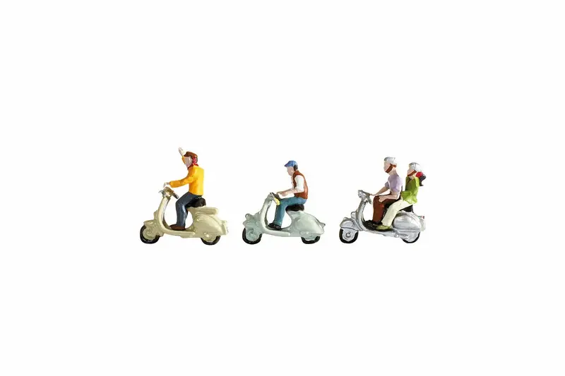 Noch 15910 - Figure Set - Scooter Drivers (Ho Scale) 1