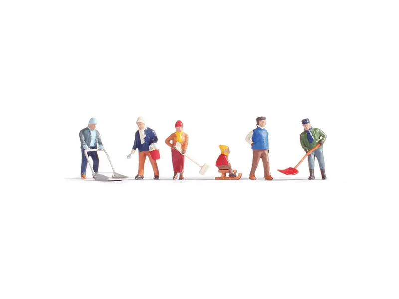 Noch 15928 - Figure Set - Winter Work (Ho Scale) 1