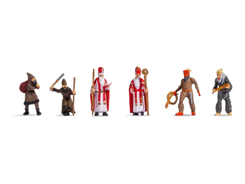Noch 15929 - Figure Set - Nicholas With Servant Ruprecht (Ho Scale) 1