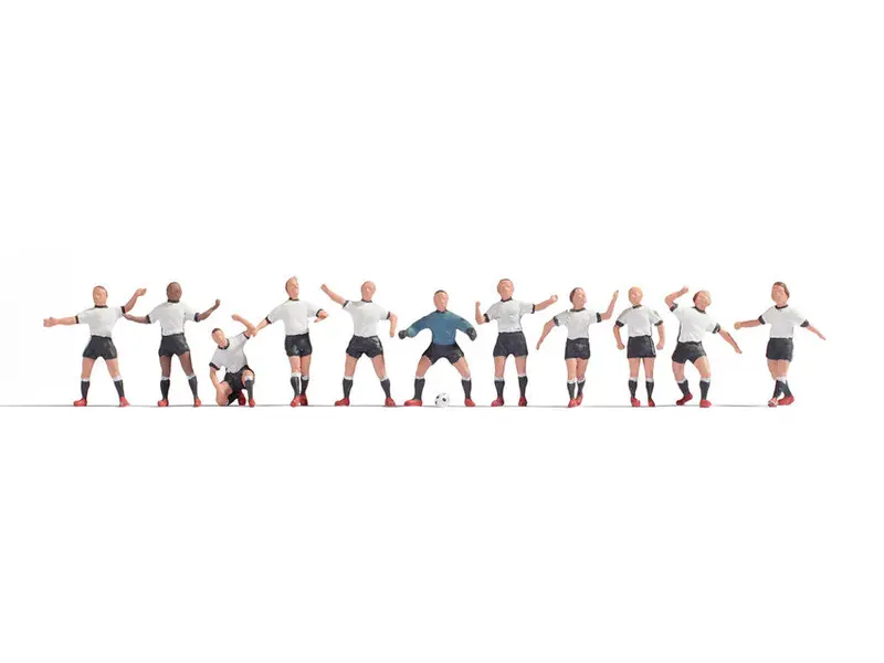 Noch 15965 - Football Team - Black & White (Ho Scale) 1