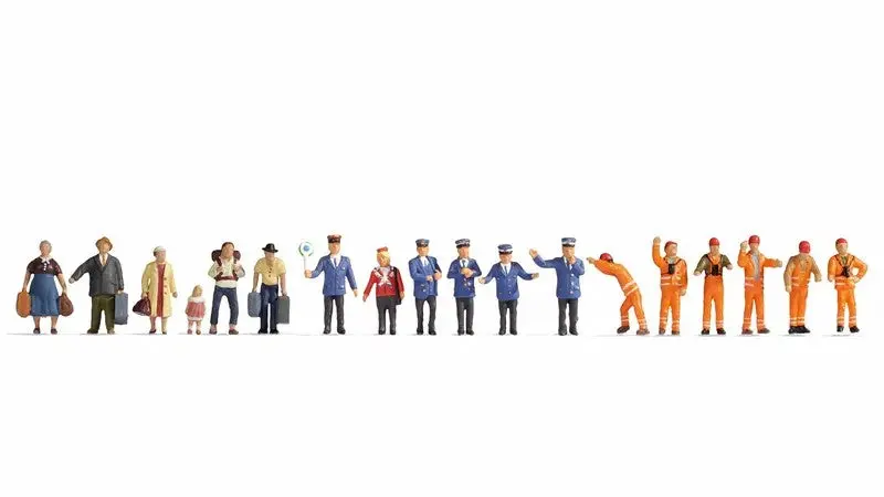 Noch 16122 - Xl Figure Set - At The Station (Ho Scale) 1