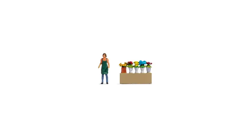 Noch 16502 - Tiny Scenes - Flower Stall (Ho Scale) 1