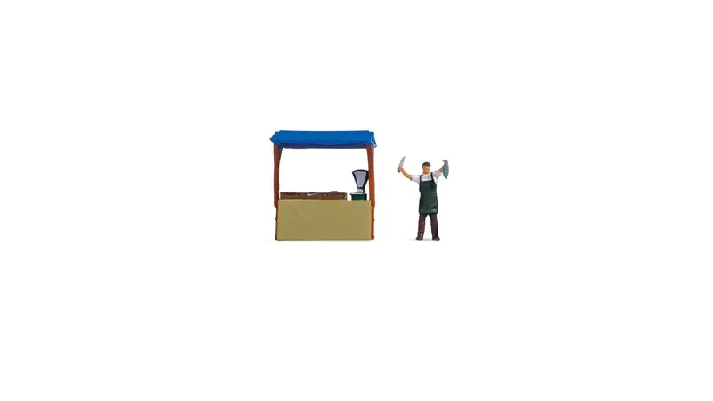 Noch 16503 - Tiny Scenes - Fish Stall (Ho Scale) 1