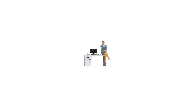 Noch 16517 - Tiny Scenes - In The Office (Ho Scale) 1