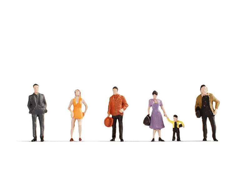 Noch 18101 - Hobby Figures - Pedestrians D (Ho Scale) 1