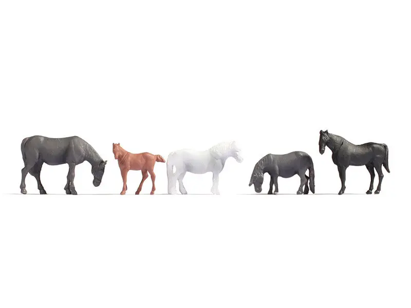 Noch 18215 - Hobby Figures - Horses (Ho Scale) 1