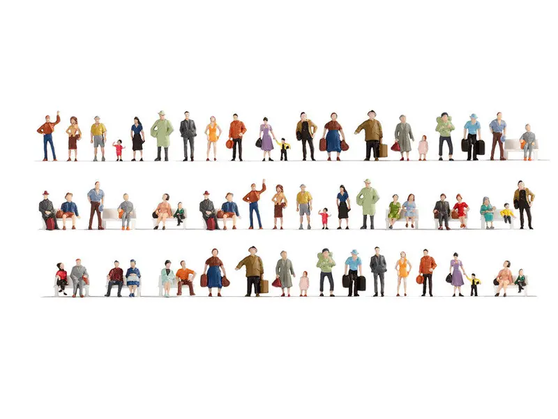 Noch 18401 - Mega Economy Figures Set - 60 Figures B (Ho Scale) 1