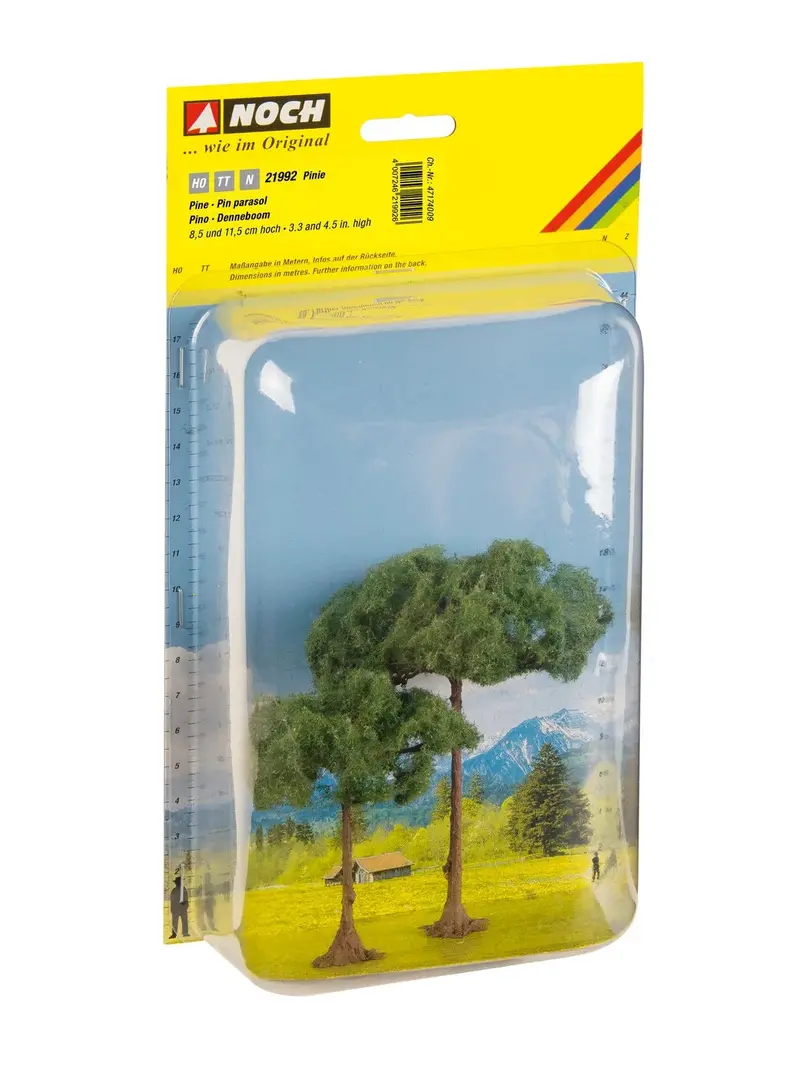 Noch 21992 - Stone Pine Trees 2Pc (8.5Cm & 11.5Cm) 1