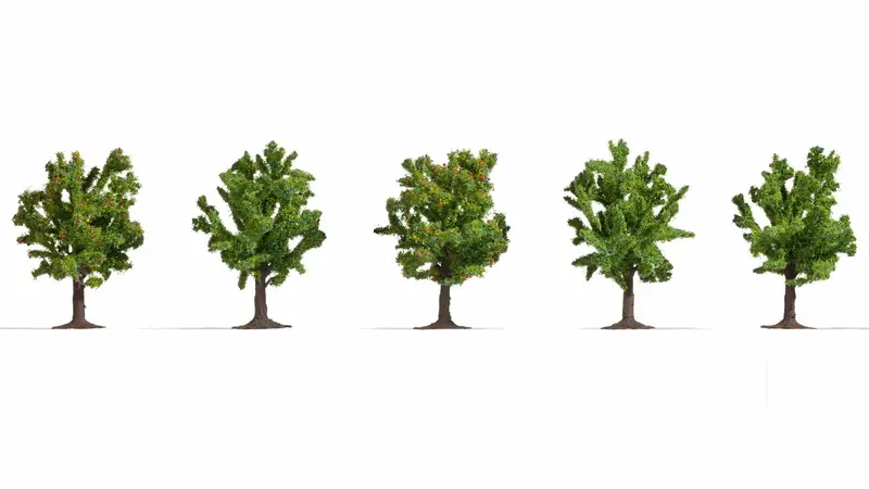 Noch 25610 - Fruit Trees - 5Pc (8Cm) 1