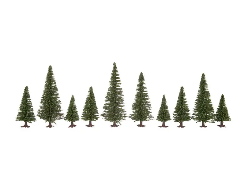 Noch 26830 - Fir Trees With Planting Pin 25Pc (5 - 14Cm) (Ho Scale) 1