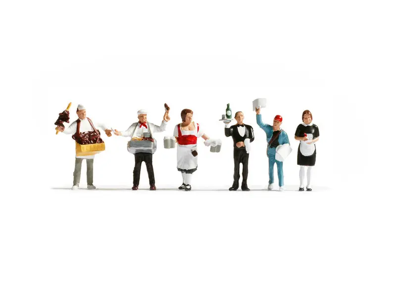 Noch 36070 - Figure Set - Service Staff (N Scale) (Discontinued) 1