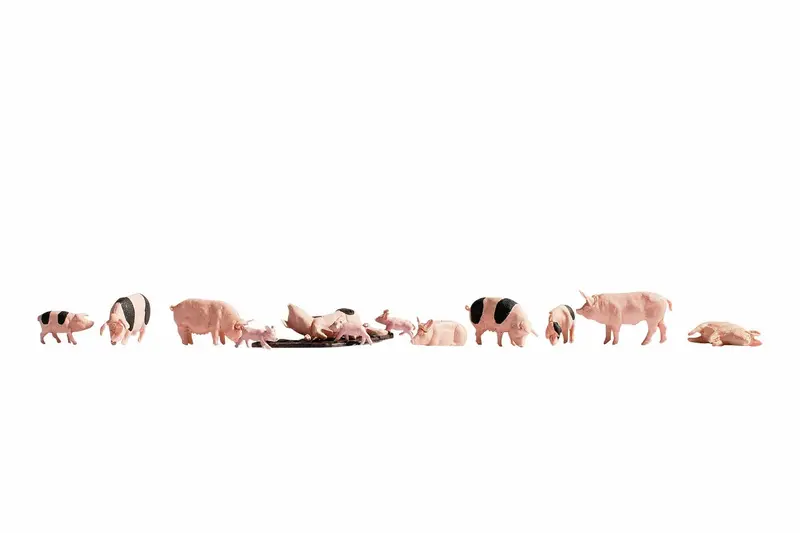 Noch 36712 - Figure Set - Pigs (N Scale) 1