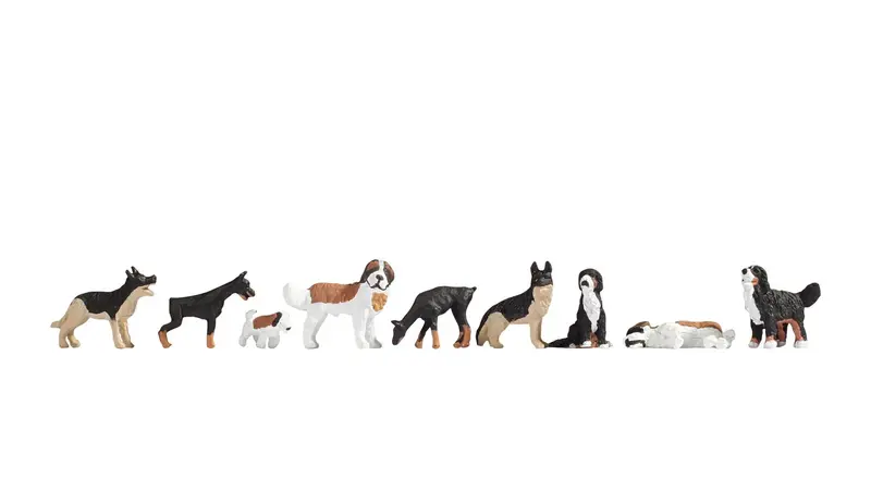 Noch 36717 - Figure Set - Dogs (N Scale) 1