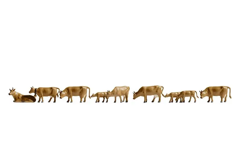 Noch 36722 - Cows - Dark Brown (N Scale) 1