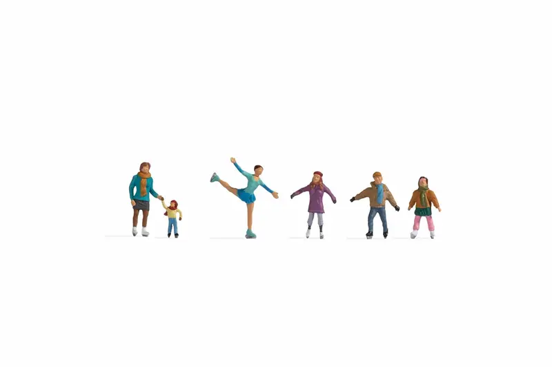 Noch 36824 - Figure Set - Ice Skaters (N Scale) 1