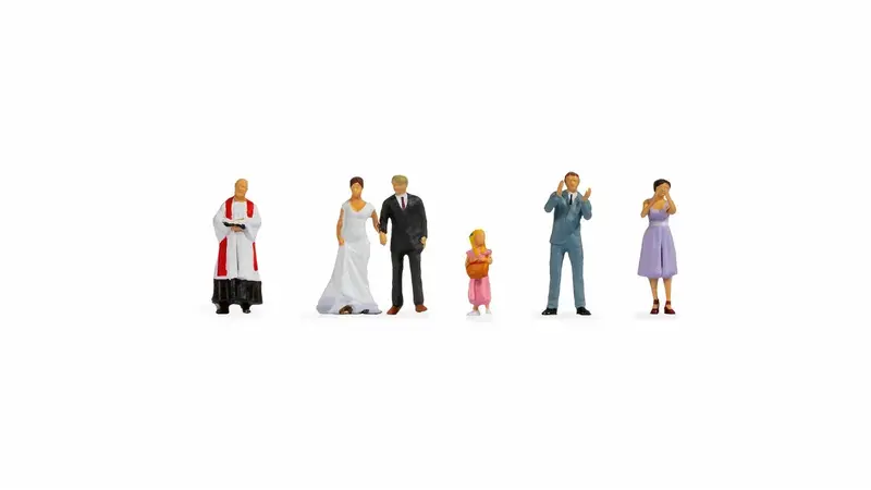 Noch 36862 - Figure Set - Bride And Groom (N Scale) 1