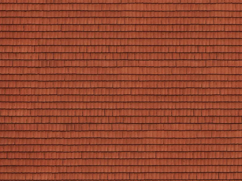 Noch 56670 - Cardboard Sheet “Roof Tile” Red (Ho Scale) 1