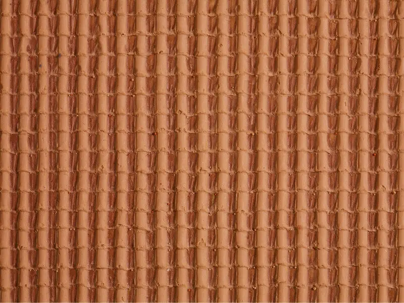 Noch 57320 - Pantile Roof Fan Red (Ho Scale) (Discontinued) 1