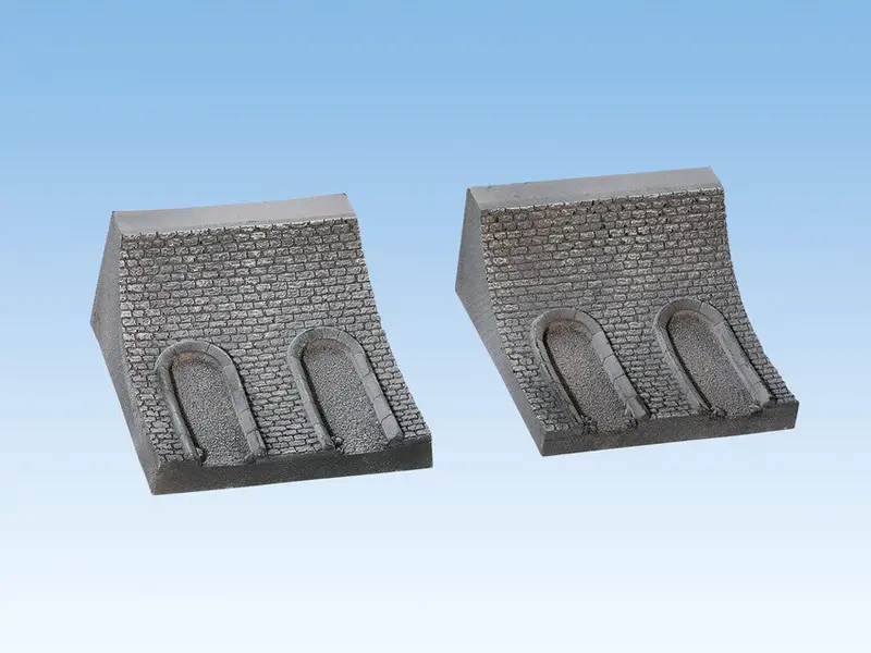 Noch 58030 - Interior Tunnel Walls - Straight 2Pc (10Cm) (Ho Scale) 1
