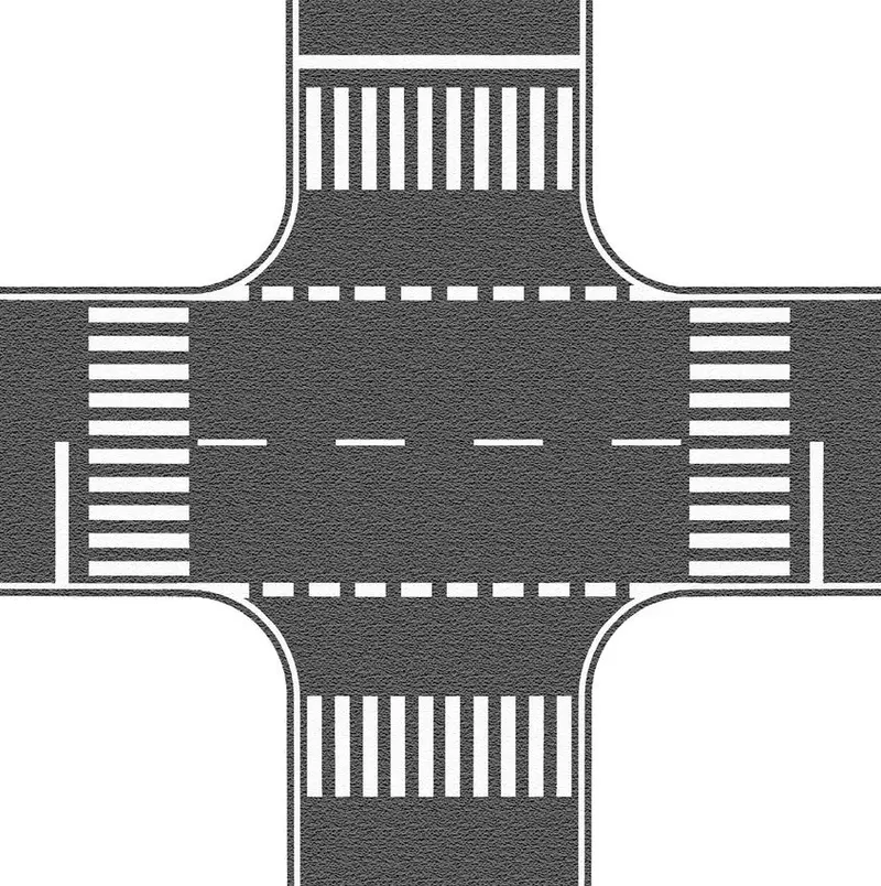 Noch 60712 - Crossing Asphalt 22 X 22Cm (Ho Scale) 1