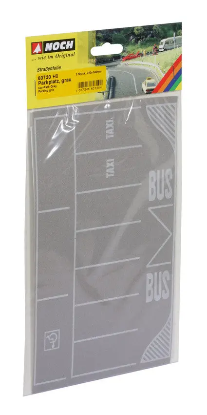 Noch 60720 - Car Park Grey 2Pc (22 X 14Cm Each) (Ho Scale) 1