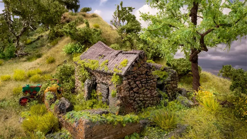 Noch - 60761 - Abandoned Place - Ruins Of A Building (Ho Scale) 1