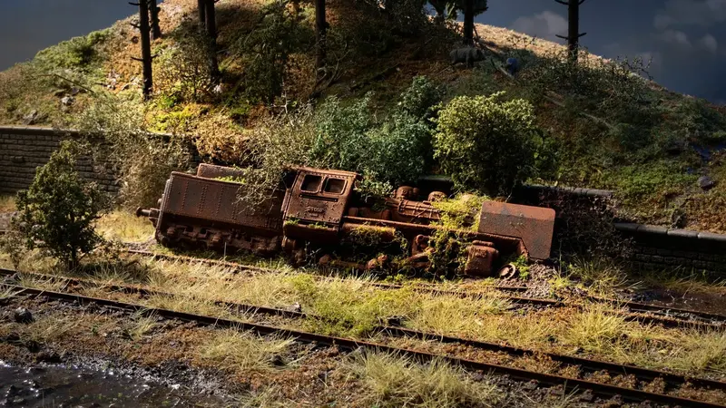 Noch - 60763 - Abandoned Place ‘Locomotive’ (Ho Scale) 1