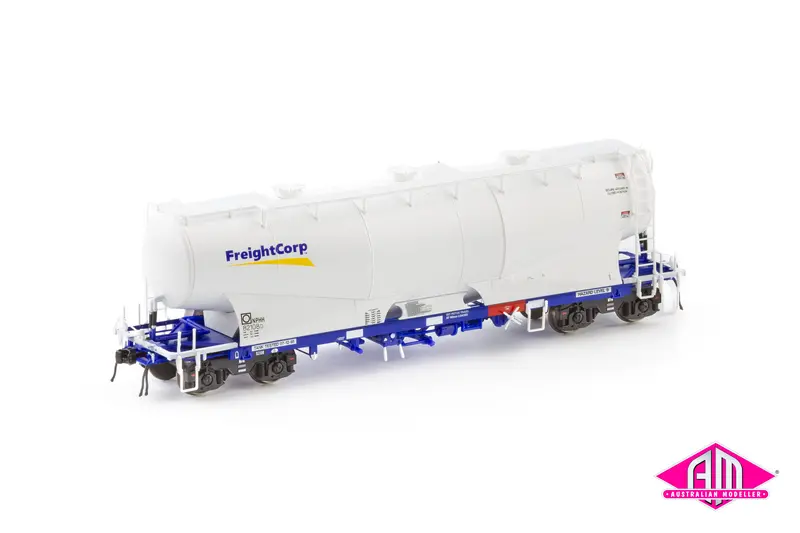 Nphh Cement Hopper, Freightcorp White/Blue With Fc Logos, 4 Car Pack Nph-2 (Ho Scale) 1